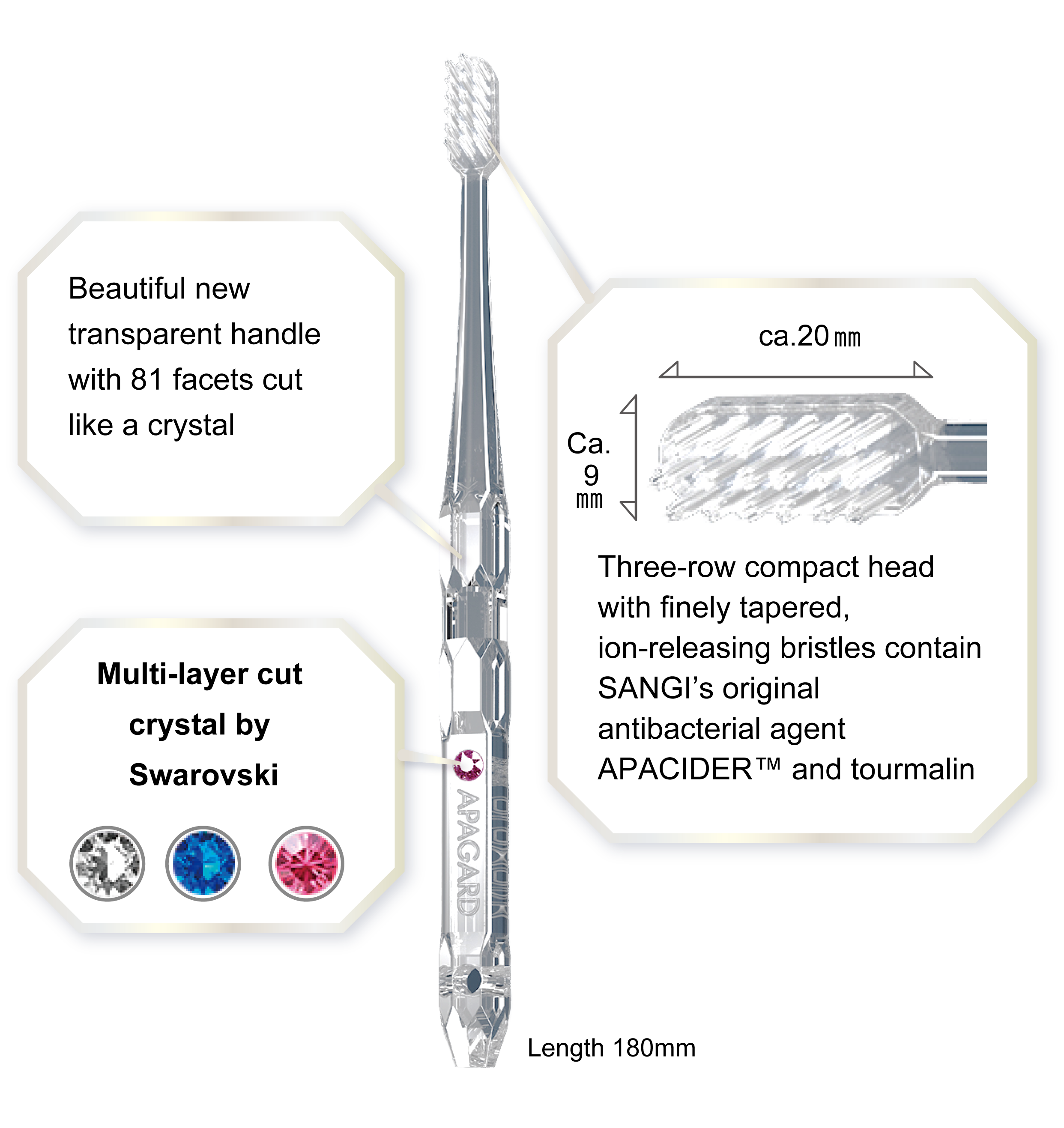APAGARD® "Kristall" Zahnbürste